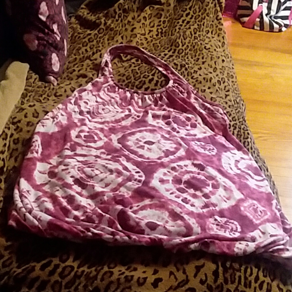 Tie dye print halter top